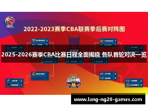 2025-2026赛季CBA比赛日程全面揭晓 各队首轮对决一览