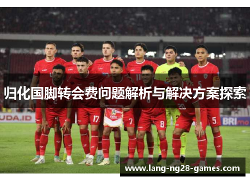 归化国脚转会费问题解析与解决方案探索 归化国脚转会费问题解析与解决方案探索