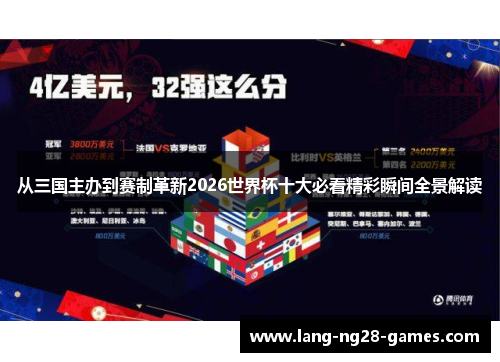 从三国主办到赛制革新2026世界杯十大必看精彩瞬间全景解读 从三国主办到赛制革新2026世界杯十大必看精彩瞬间全景解读
